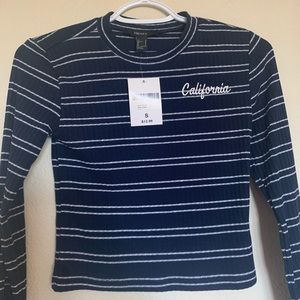 brand new striped forever 21 longsleeve shirt
